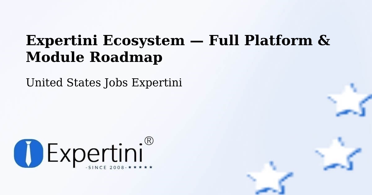 Expertini Ecosystem — Full Platform & Module Roadmap – Deerfield